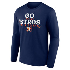 Houston Astros Go Stros Long Sleeve T-Shirt - Navy T-shirts