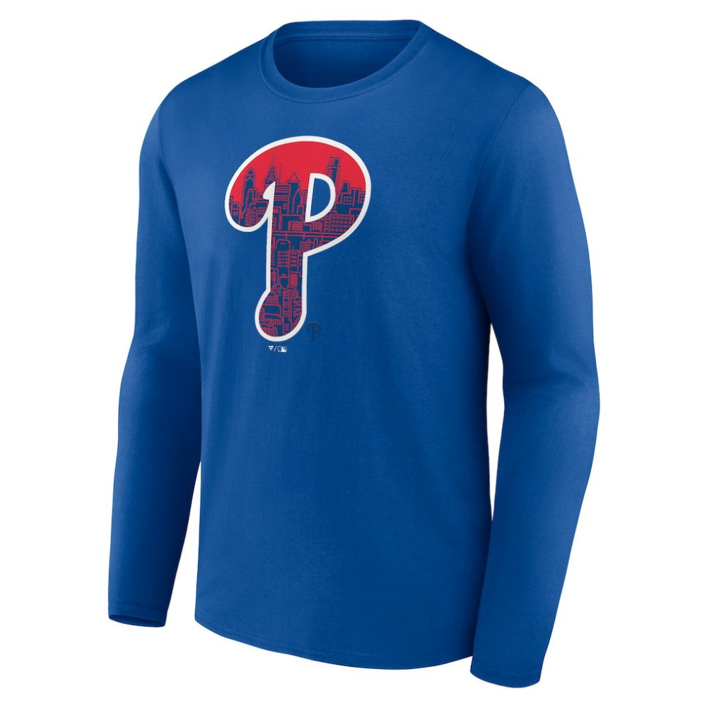 Philadelphia Phillies City P Long Sleeve T-Shirt - Royal T-shirts