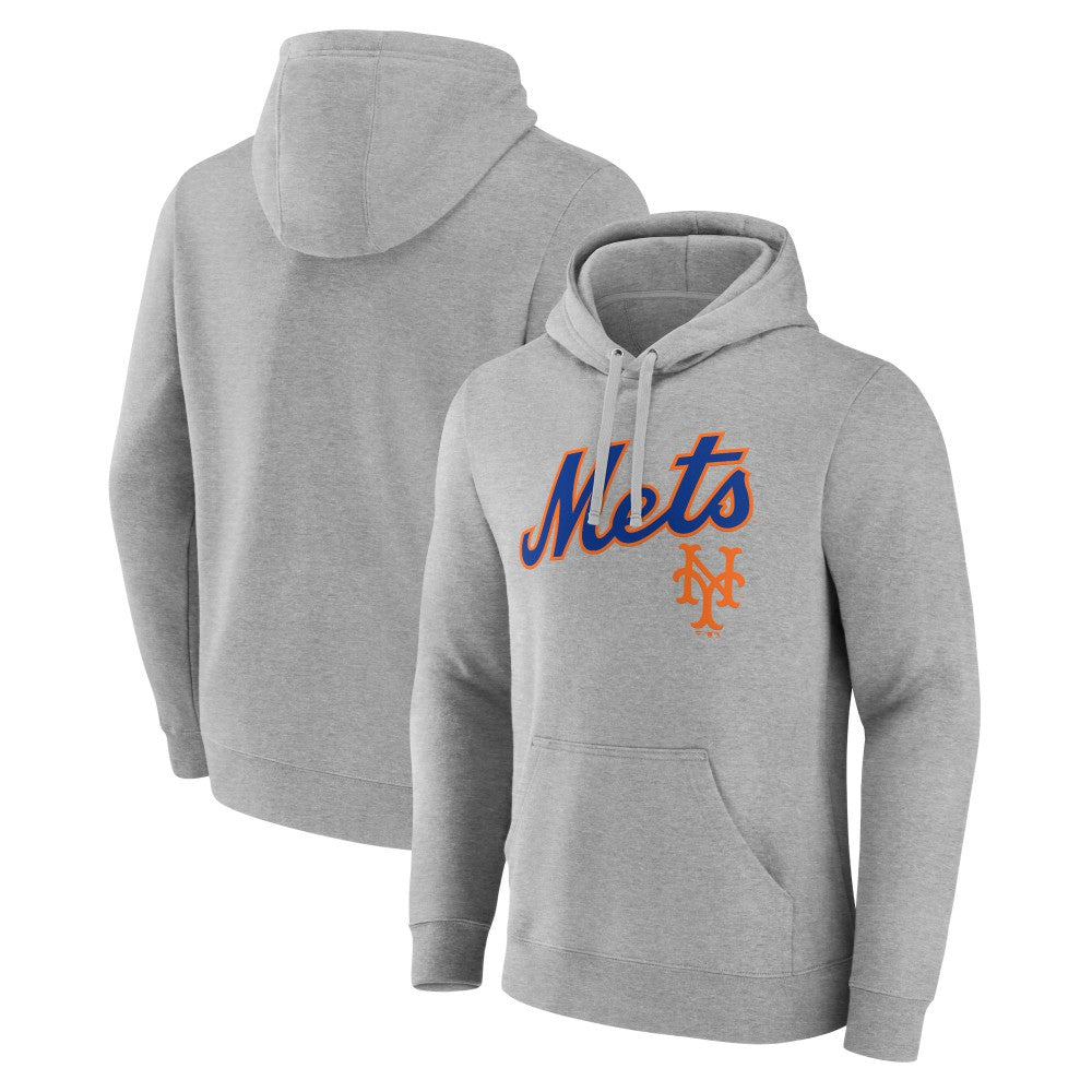 New York Mets Wahconah Pullover Hoodie - Gray Hoodies