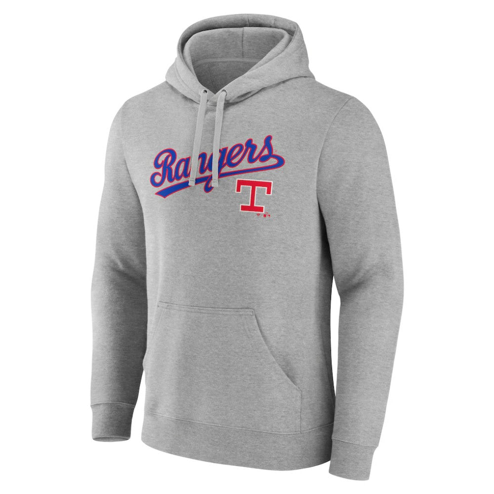 Texas Rangers Wahconah Pullover Hoodie - Gray Hoodies