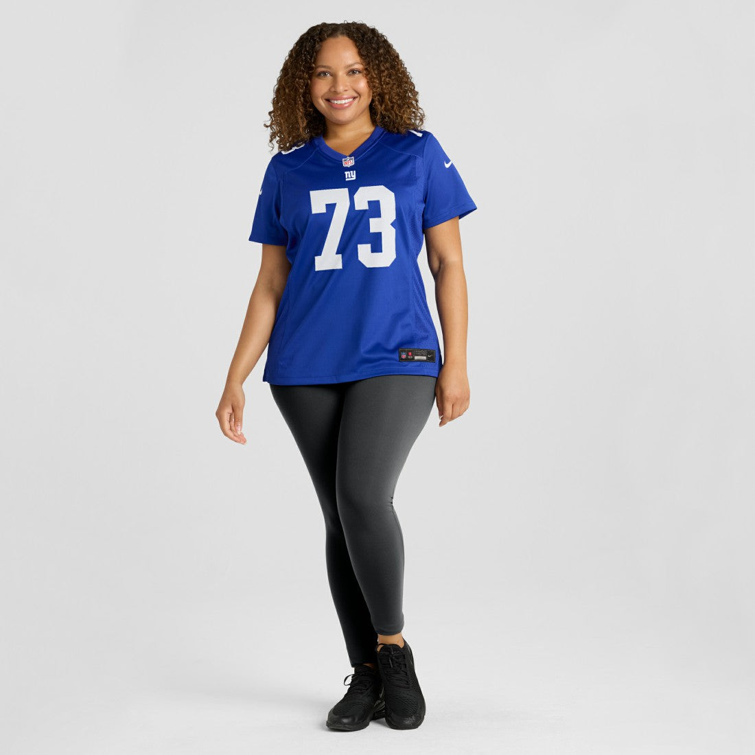 Evan Neal New York Giants Women's Game Player Jersey - Royal Jerseys