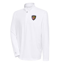 Baltimore Ravens Antigua Team Logo Throwback Tribute Quarter-Zip Pullover Top - White Pullover