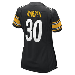 Jaylen Warren Pittsburgh Steelers Women's Game Player Jersey - Black Jerseys