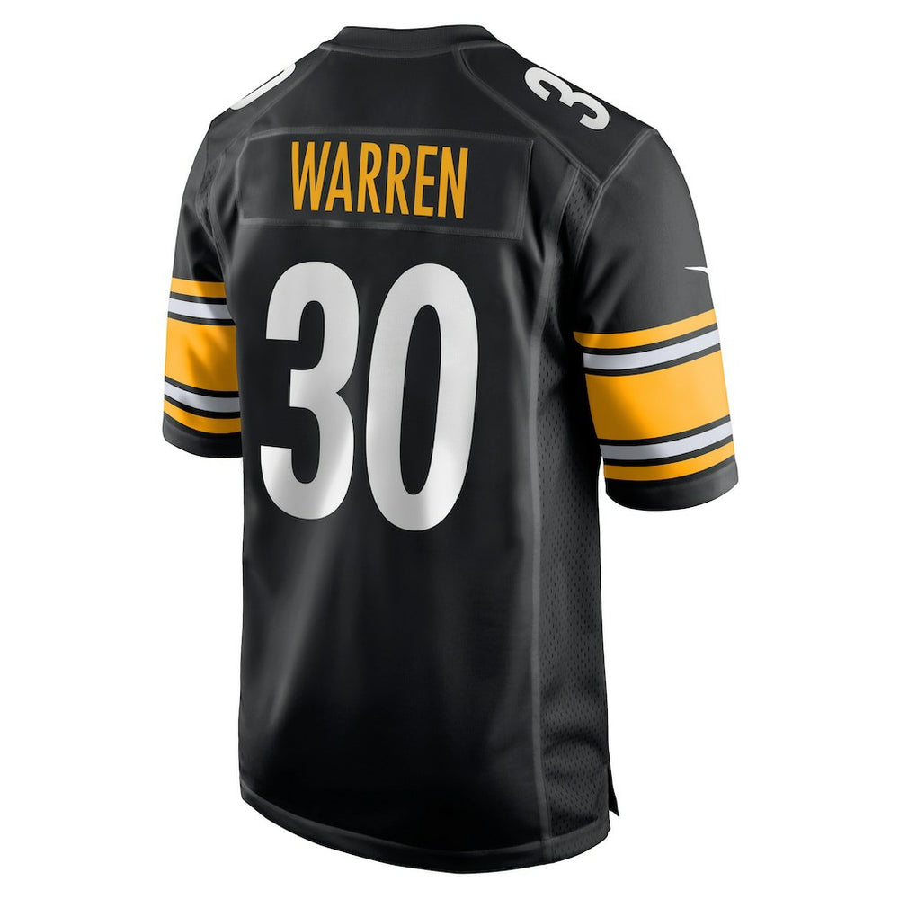 Jaylen Warren Pittsburgh Steelers Game Player Jersey - Black Jerseys