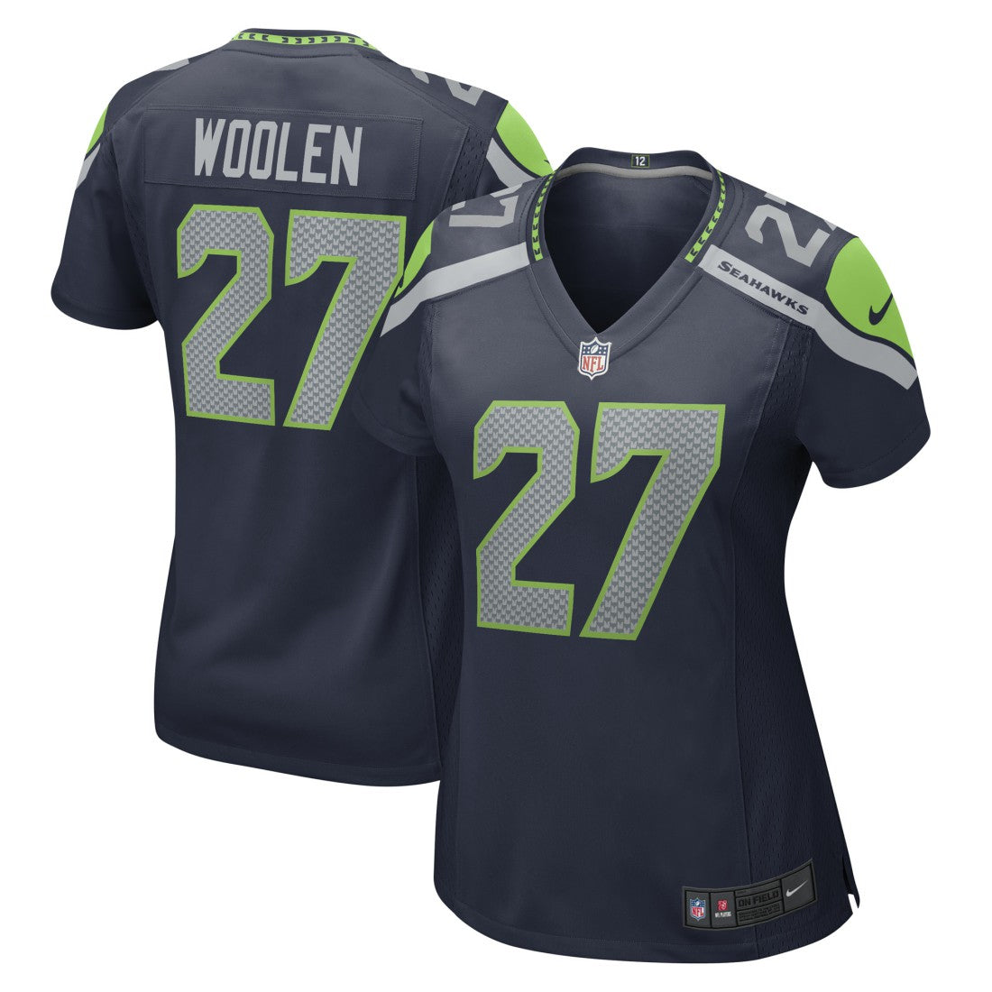Riq Woolen Seattle Seahawks Women's Team Game Jersey - College Navy Jerseys
