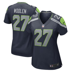 Riq Woolen Seattle Seahawks Women's Team Game Jersey - College Navy Jerseys