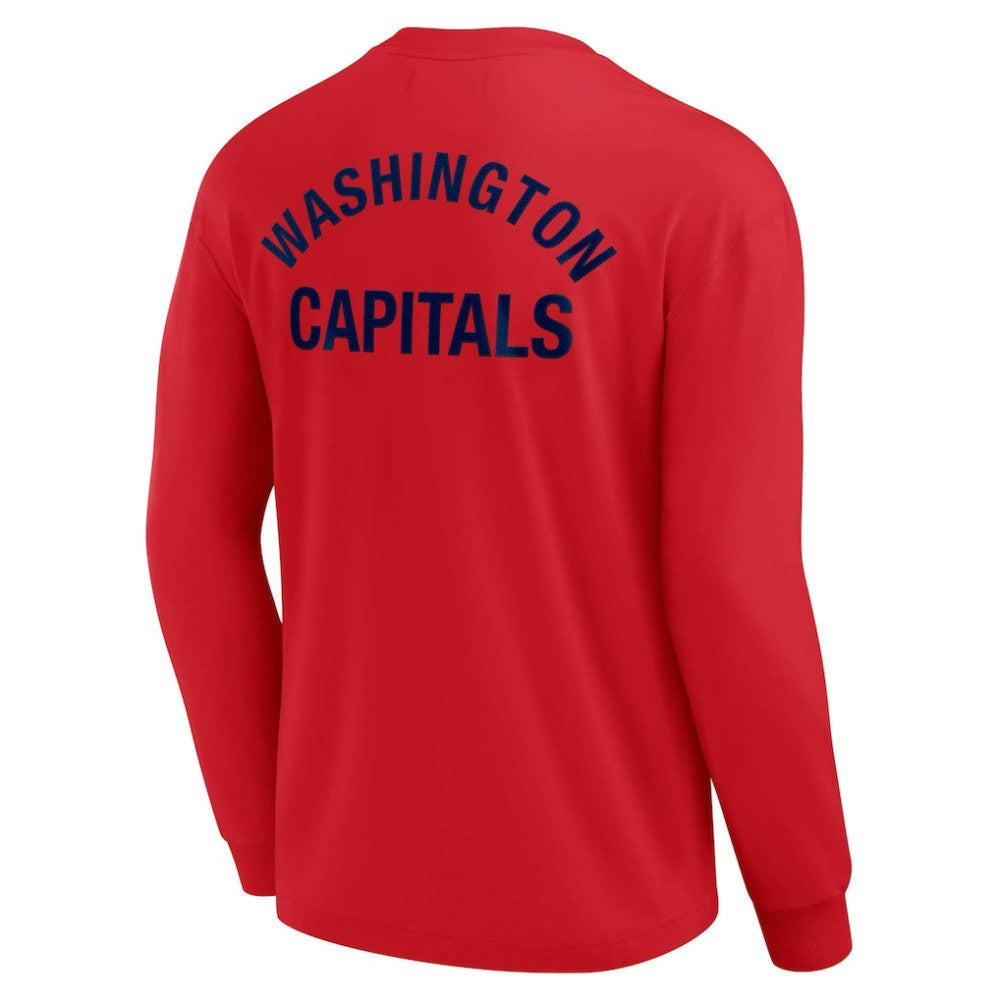 Washington Capitals Fanatics Unisex Elements Super Soft Long Sleeve T-Shirt - Red | US 5120873