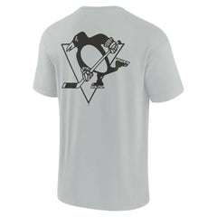 Pittsburgh Penguins Fanatics Unisex Elements Super Soft Short Sleeve T-Shirt - Gray | US 5120879