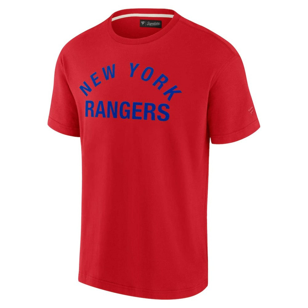 New York Rangers Fanatics Unisex Elements Super Soft Short Sleeve T-Shirt - Red | US 5120886