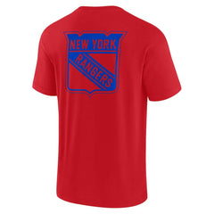 New York Rangers Fanatics Unisex Elements Super Soft Short Sleeve T-Shirt - Red | US 5120886