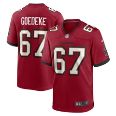 Luke Goedeke Tampa Bay Buccaneers Game Player Jersey - Red Jerseys