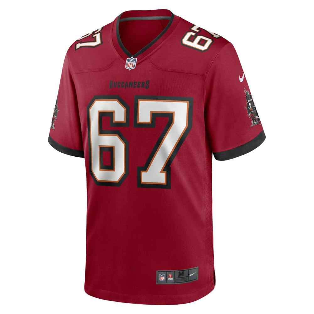 Luke Goedeke Tampa Bay Buccaneers Game Player Jersey - Red Jerseys