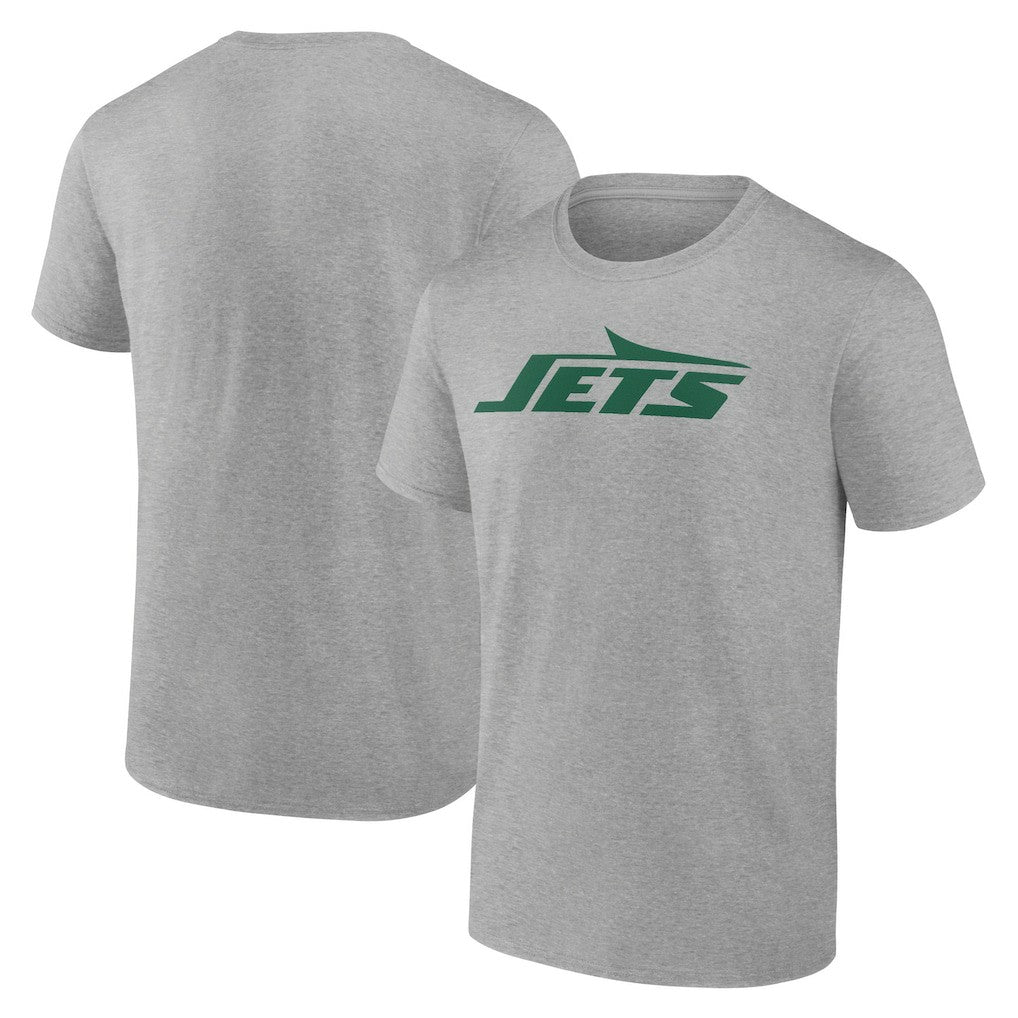 New York Jets Primary Logo T-Shirt - Heather Gray T-shirts