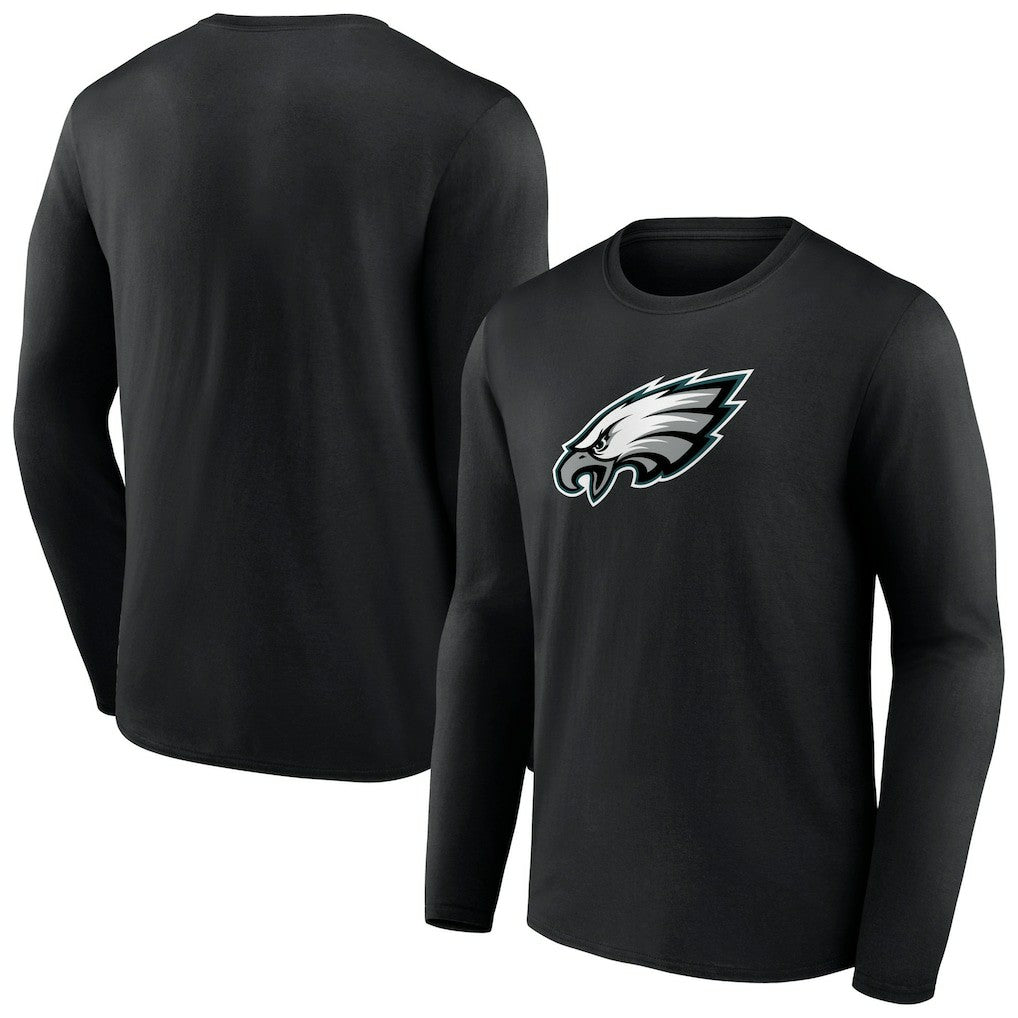 Philadelphia Eagles Primary Team Logo Long Sleeve T-Shirt - Black T-shirts