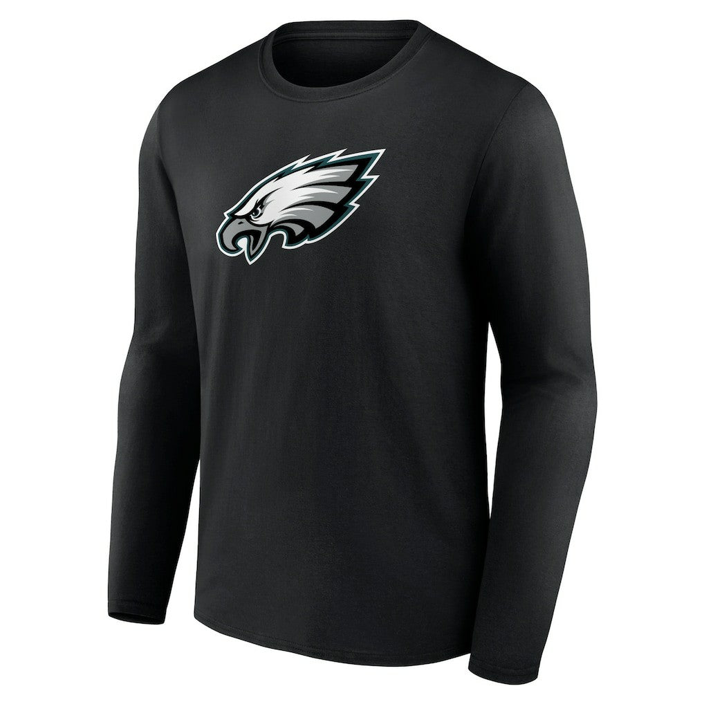 Philadelphia Eagles Primary Team Logo Long Sleeve T-Shirt - Black T-shirts