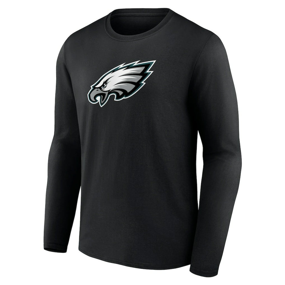 Philadelphia Eagles Primary Team Logo Long Sleeve T-Shirt - Black T-shirts