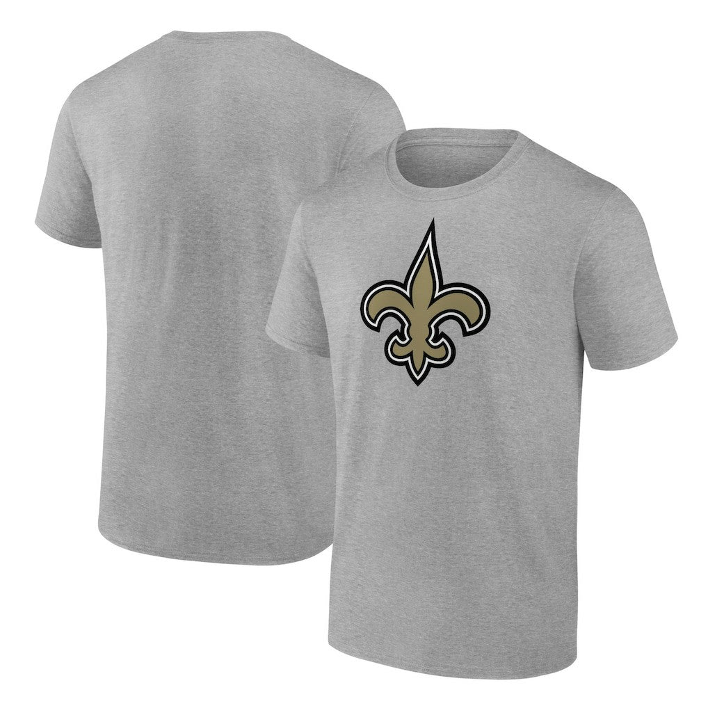 New Orleans Saints Primary Logo T-Shirt - Heather Gray T-shirts