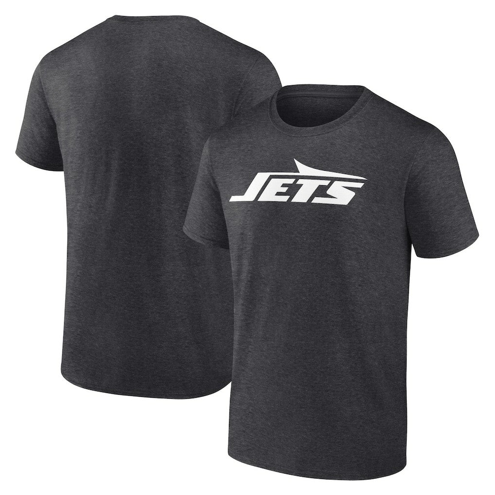 New York Jets Primary Logo T-Shirt - Heather Charcoal T-shirts