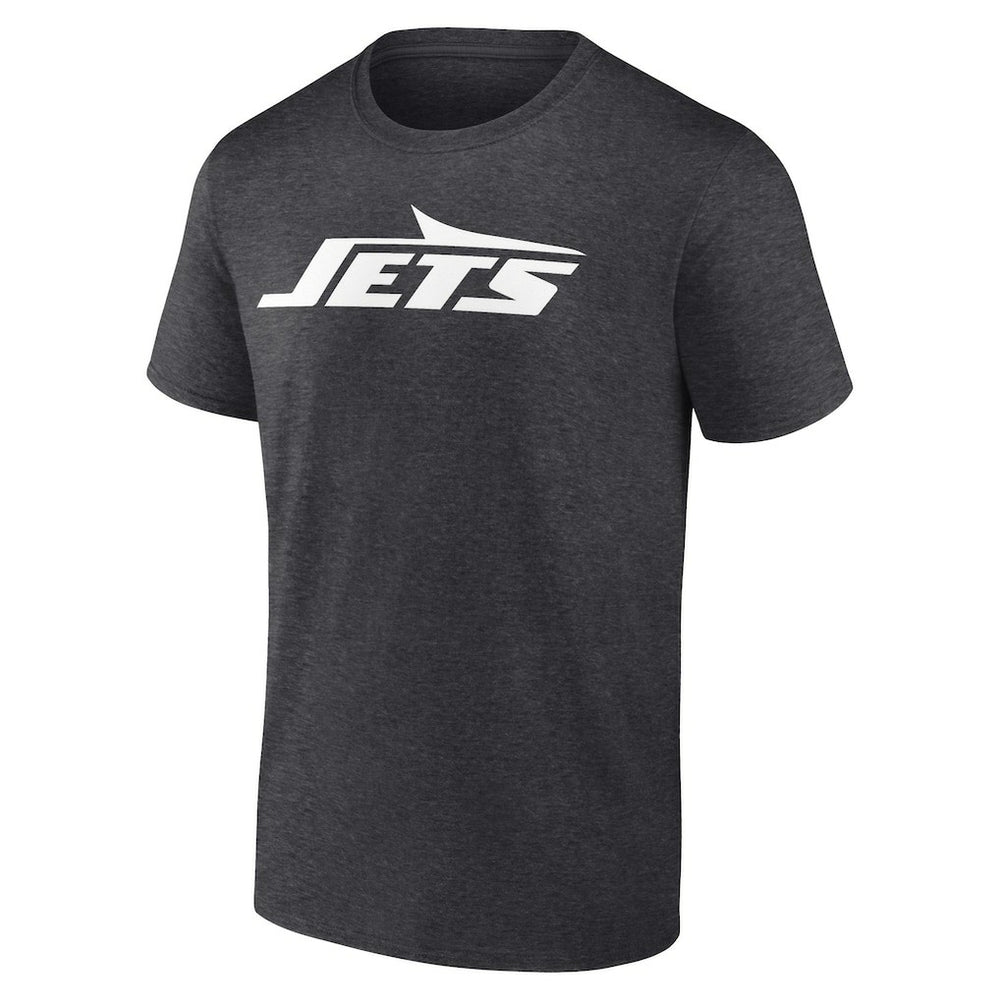 New York Jets Primary Logo T-Shirt - Heather Charcoal T-shirts
