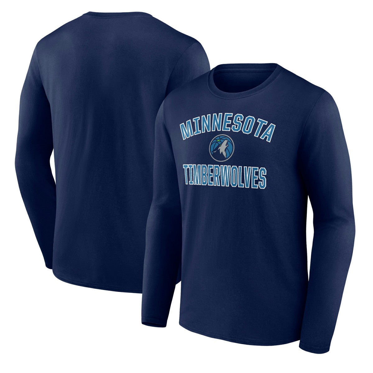 Minnesota Timberwolves Victory Arch Team Long Sleeve T-Shirt Navy