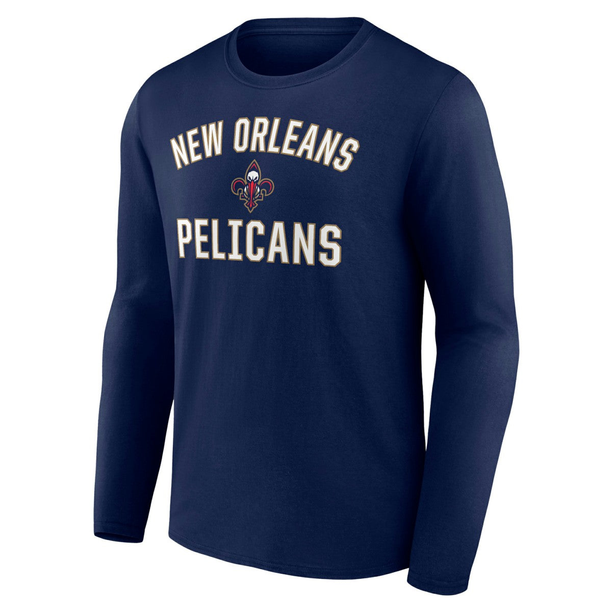 New Orleans Pelicans Victory Arch Team Long Sleeve T-Shirt Navy outlet