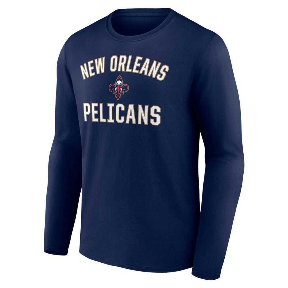 New Orleans Pelicans Victory Arch Team Long Sleeve T-Shirt Navy outlet