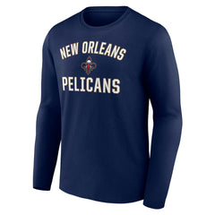 New Orleans Pelicans Victory Arch Team Long Sleeve T-Shirt Navy outlet