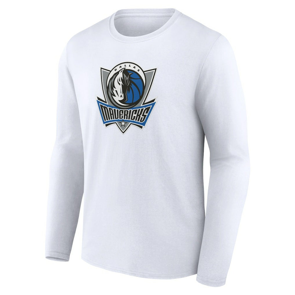 Dallas Mavericks Alternate Logo Long Sleeve T-Shirt White outlet