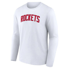 Houston Rockets Alternate Logo Long Sleeve T-Shirt White