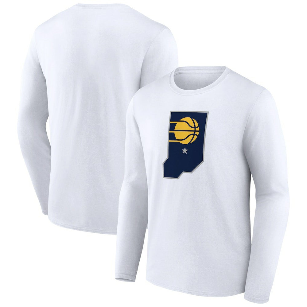 Indiana Pacers Alternate Logo Long Sleeve T-Shirt White outlet