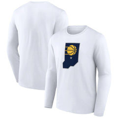 Indiana Pacers Alternate Logo Long Sleeve T-Shirt White outlet