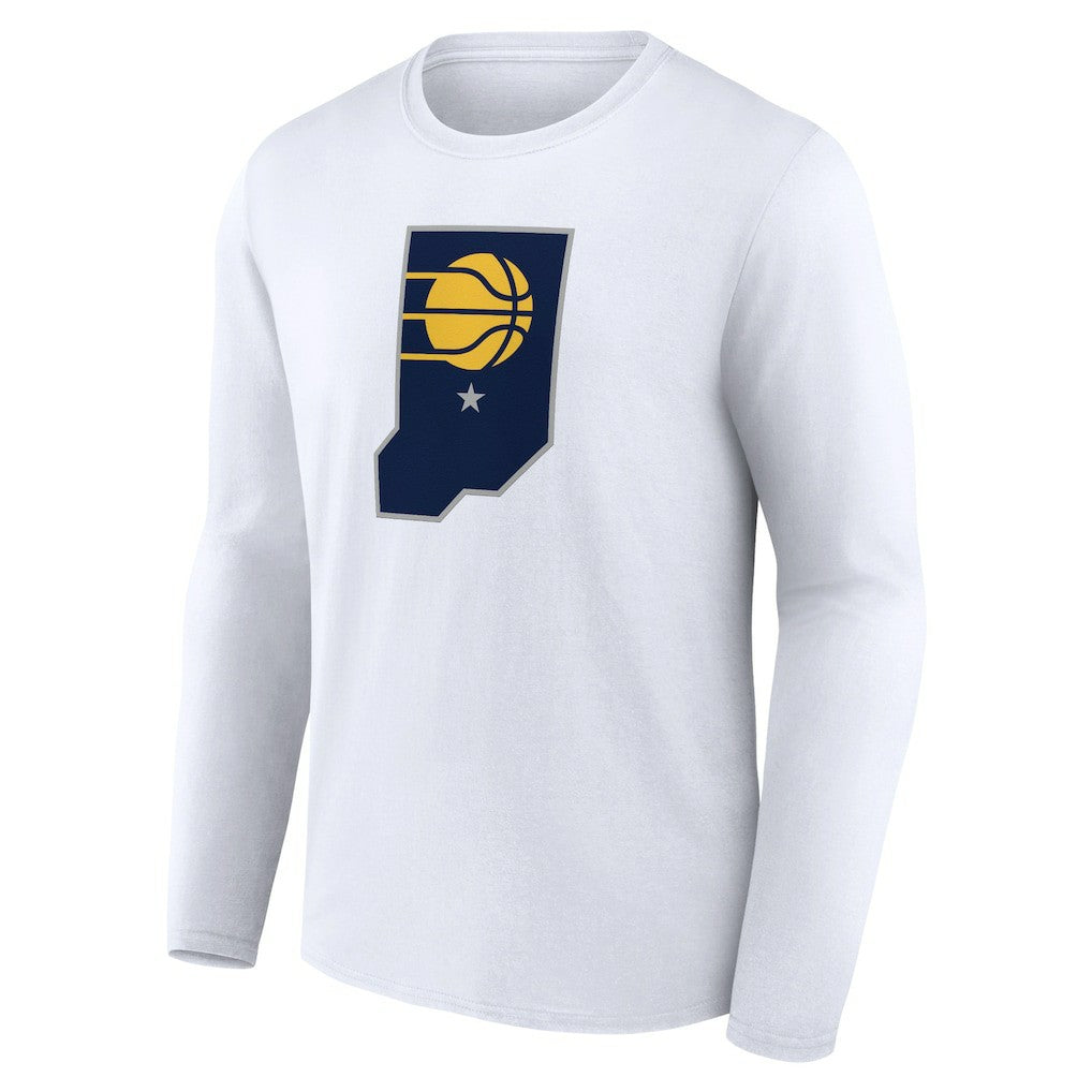 Indiana Pacers Alternate Logo Long Sleeve T-Shirt White outlet