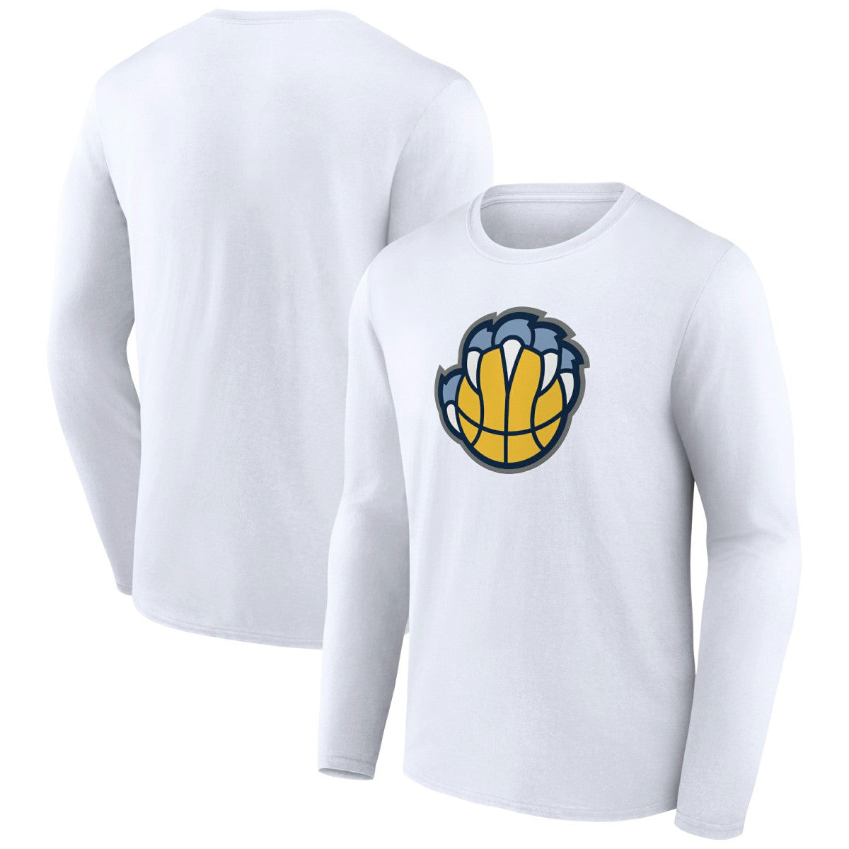 Memphis Grizzlies Alternate Logo Long Sleeve T-Shirt White