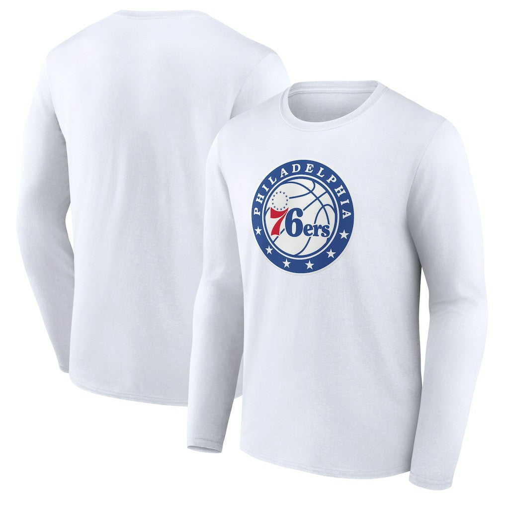 Philadelphia 76ers Alternate Logo Long Sleeve T-Shirt White outlet