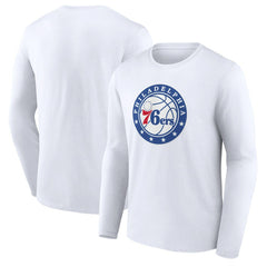 Philadelphia 76ers Alternate Logo Long Sleeve T-Shirt White outlet