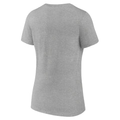 Minnesota Timberwolves Women's Alternate Logo V-Neck T-Shirt Heather Gray outlet