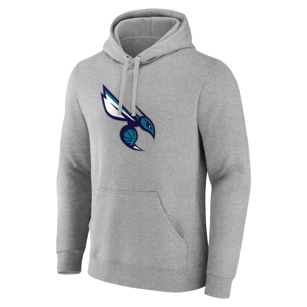 Charlotte Hornets Alternate Logo Pullover Hoodie Gray