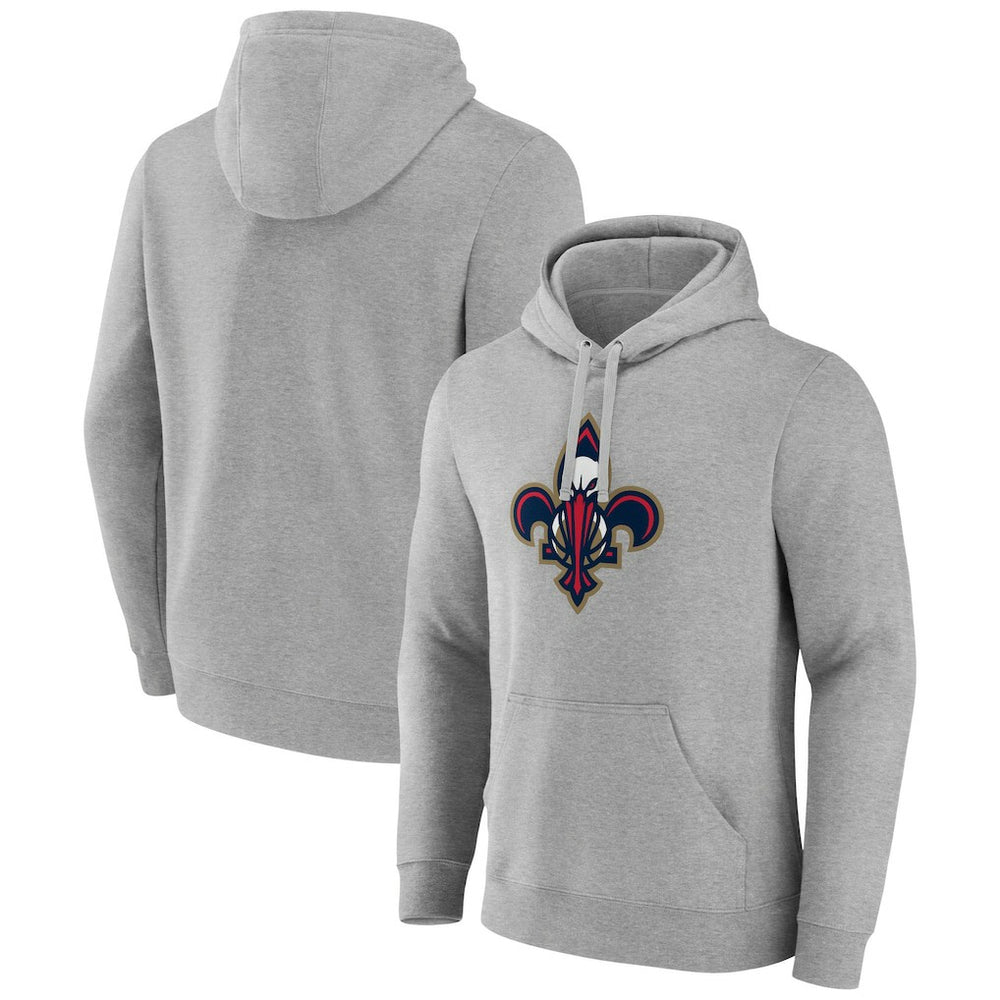 New Orleans Pelicans Alternate Logo Pullover Hoodie Gray outlet