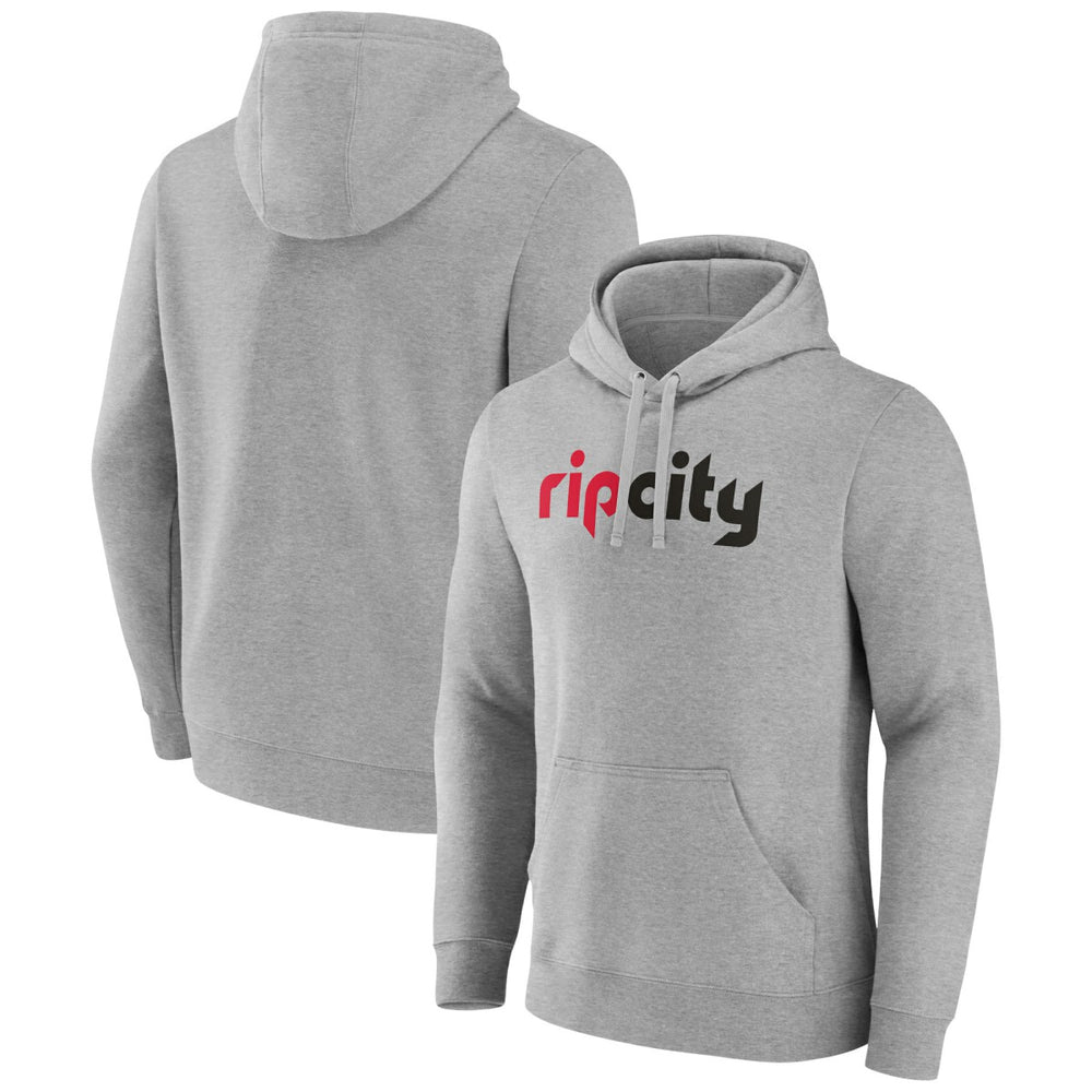 Portland Trail Blazers Alternate Logo Pullover Hoodie Gray