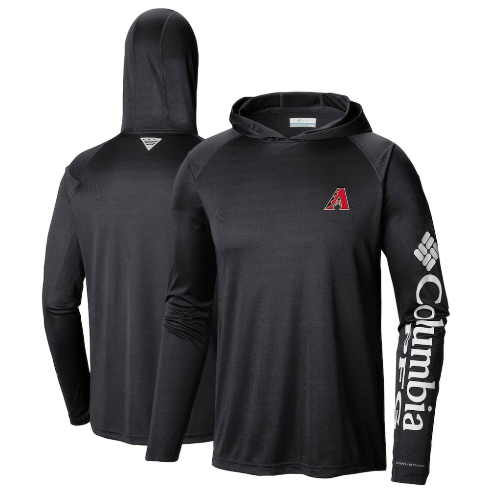 Arizona Diamondbacks Columbia Terminal Tackle Long Sleeve Hoodie T-Shirt - Black Hoodies