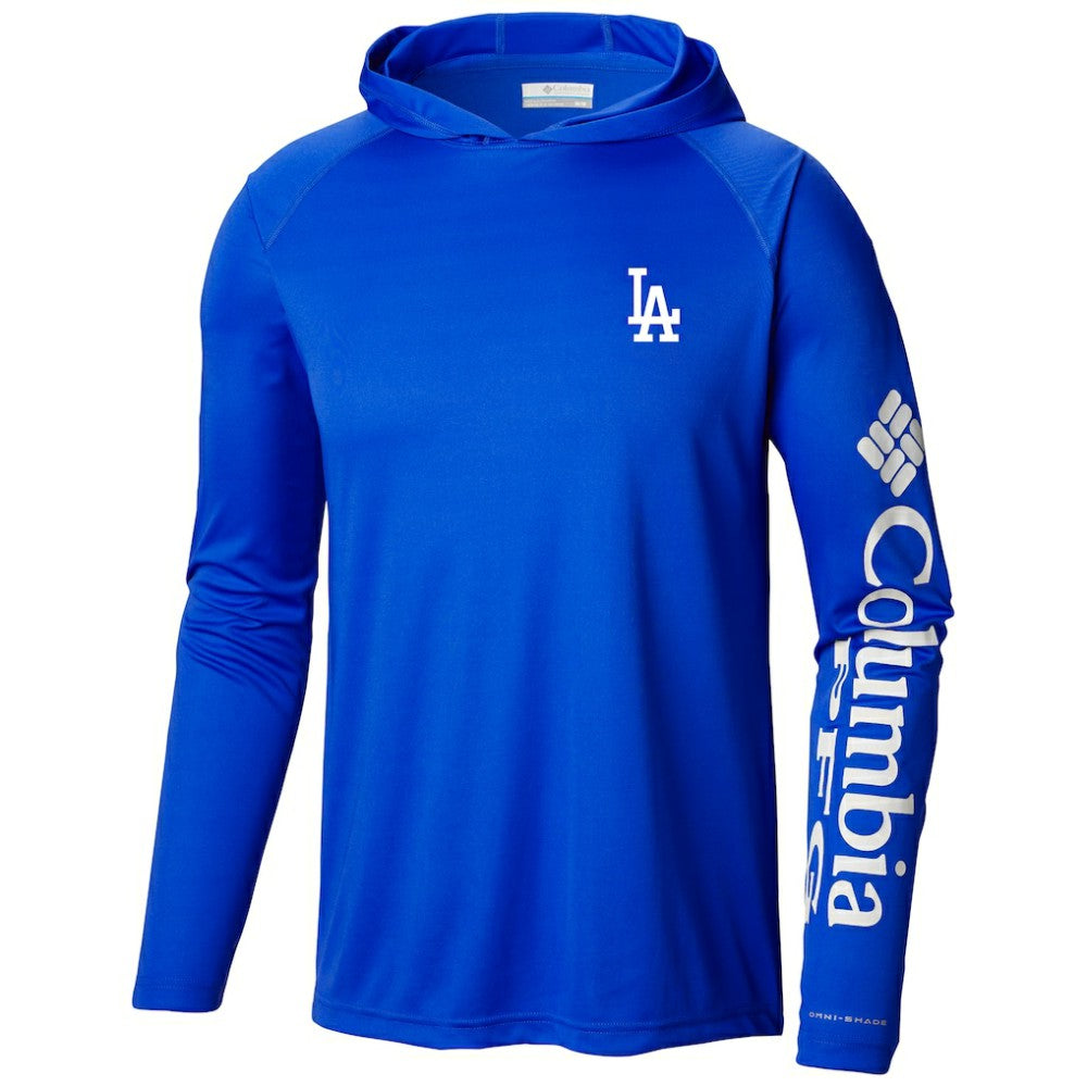 Los Angeles Dodgers Columbia Terminal Tackle Long Sleeve Hoodie T-Shirt - Royal Hoodies