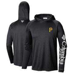 Pittsburgh Pirates Columbia Terminal Tackle Long Sleeve Hoodie T-Shirt - Black Hoodies