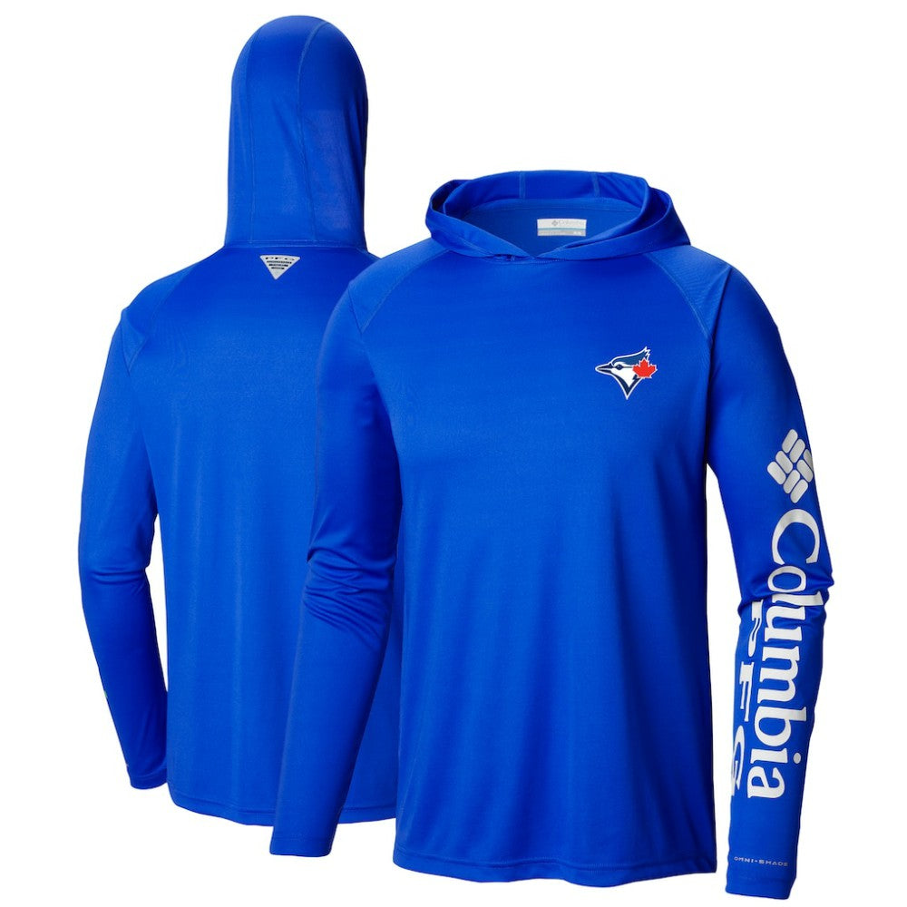 Toronto Blue Jays Columbia Terminal Tackle Long Sleeve Hoodie T-Shirt - Royal Hoodies