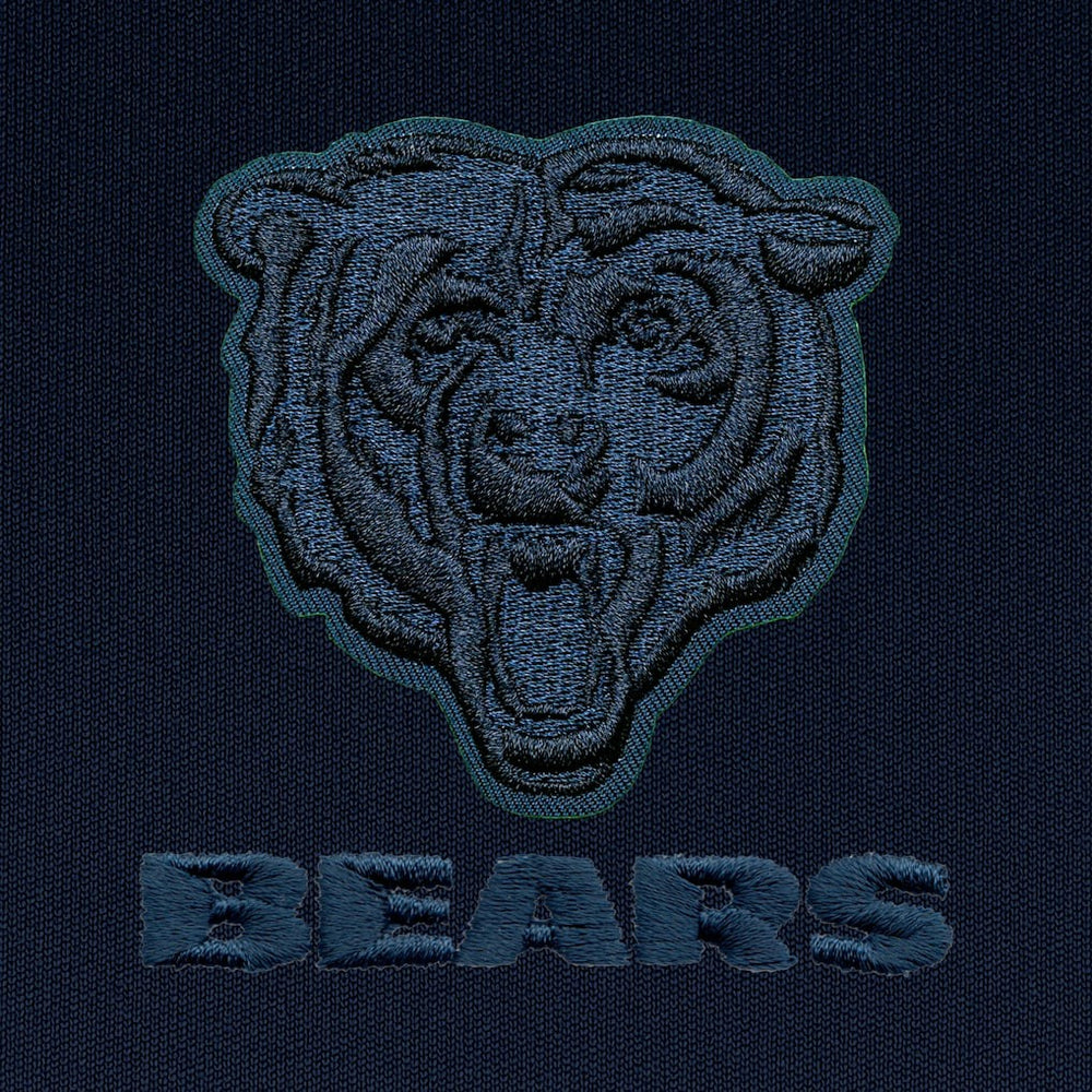 Chicago Bears Antigua Tonal Logo Tribute Quarter-Zip Pullover Top - Navy Pullover