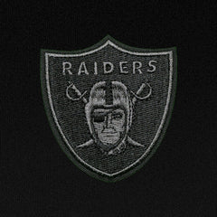 Las Vegas Raiders Antigua Tonal Logo Tribute Quarter-Zip Pullover Top - Black Pullover