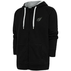 Arizona Cardinals Antigua Tonal Logo Victory Full-Zip Hoodie - Black Hoodies