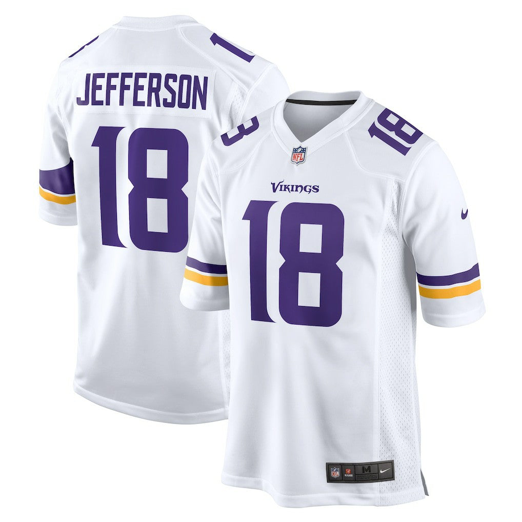 Justin Jefferson Minnesota Vikings Game Player Jersey - White Jerseys
