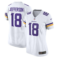 Justin Jefferson Minnesota Vikings Women's Game Player Jersey - White Jerseys