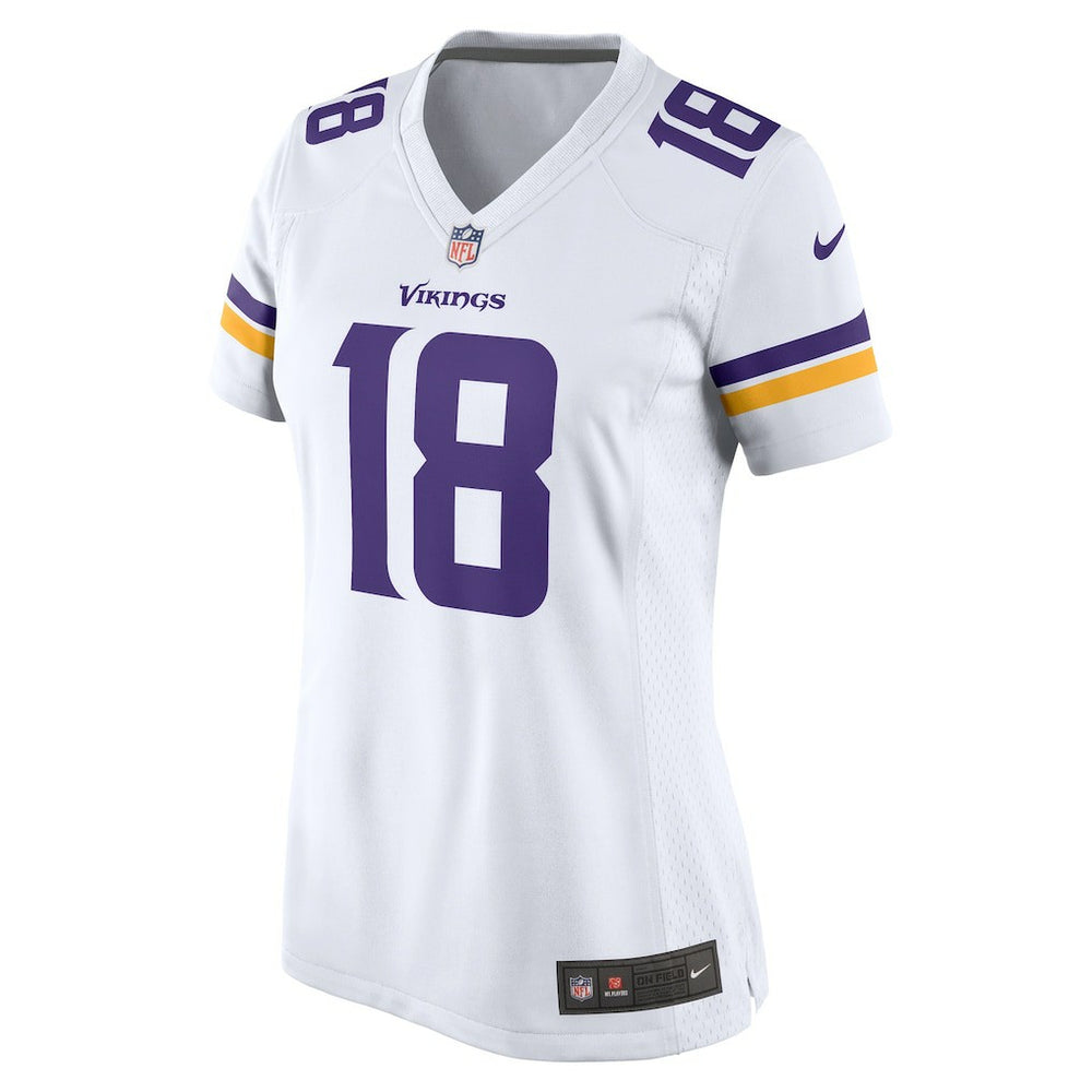 Justin Jefferson Minnesota Vikings Women's Game Player Jersey - White Jerseys