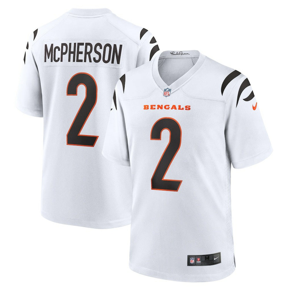 Evan McPherson Cincinnati Bengals Game Player Jersey - White Jerseys